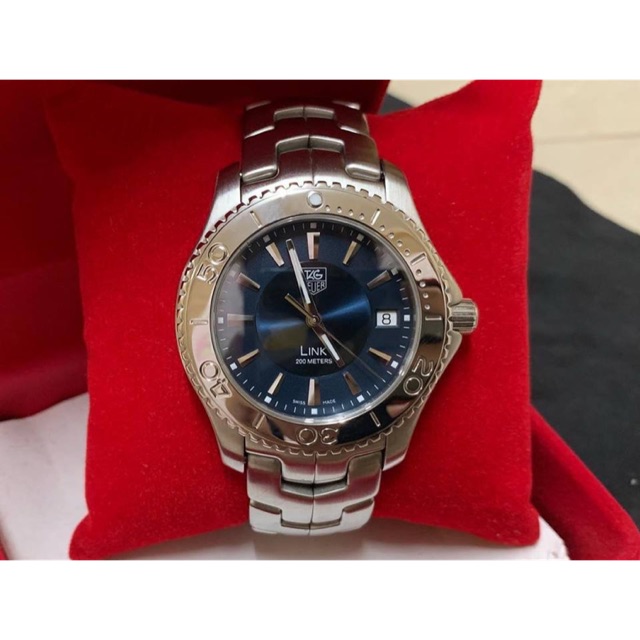 Tag Heuer Link King WJ 1112-0 Deep Blue หน้าน้ำเงิน หายาก สภาพสวยเหมือนใหม่ 90-95%
