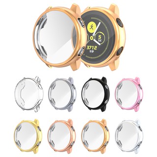 เคส TPU Watch case For Samsung Galaxy watch Active / Active2 40mm / Active2 44mm เคสกันรอย คลุมรอบหน้าจอ  ดูกรณี  เคสซีลีโคนเปิดหน้าจอ ซีลีโคนนิ่ม