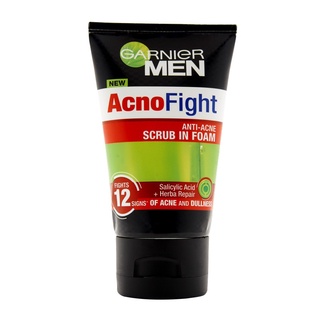 🚚พร้อมส่ง!✅ GARNIER Men AcnoFight Scrub in Foam 100 ml 🚚พร้อมส่ง!! 💨