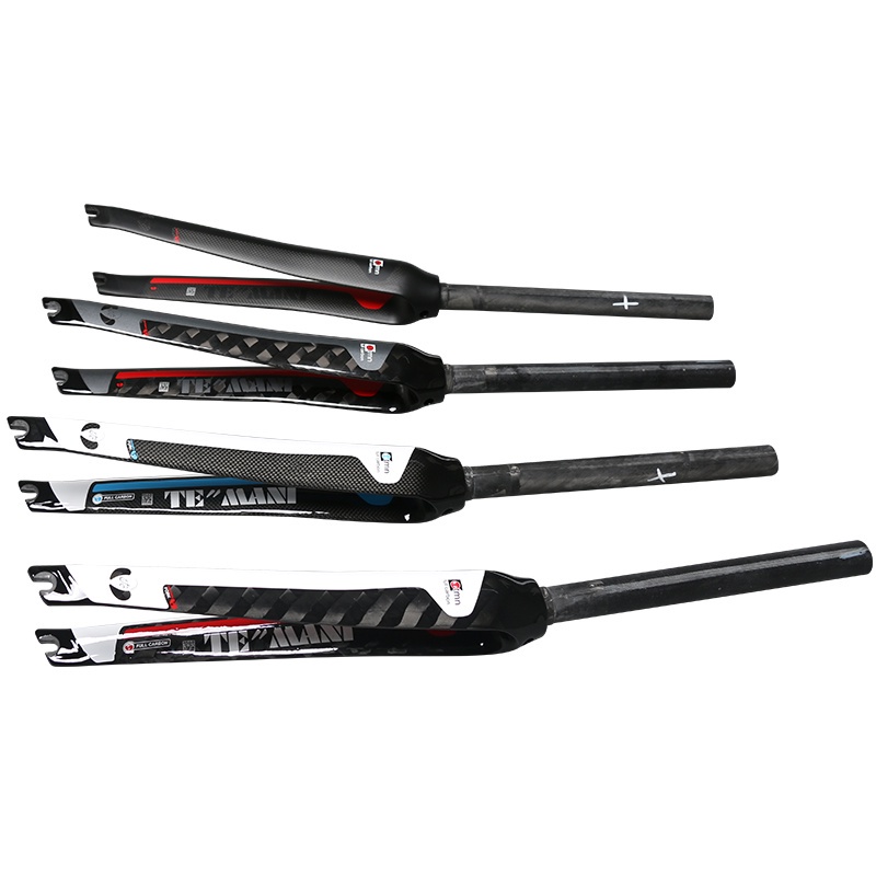 ใหม่ TEMANI ตะเกียบหน้าจักรยาน คาร์บอนไฟเบอร์ 3K 700C สําหรับแข่งรถ ส่งฟรี
