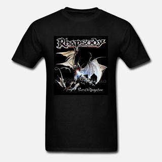 เสื้อยืดผ้าฝ้าย พิมพ์ลาย Rhapsody Power Of The Dragoame 100 S 5 GJibcc74HHcggl11Size S-5XL