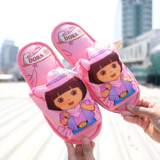 รองเท้าใส่ในบ้าน พื้นบาง Dora ดอร่า ใส่หมวก Dora the Explorer