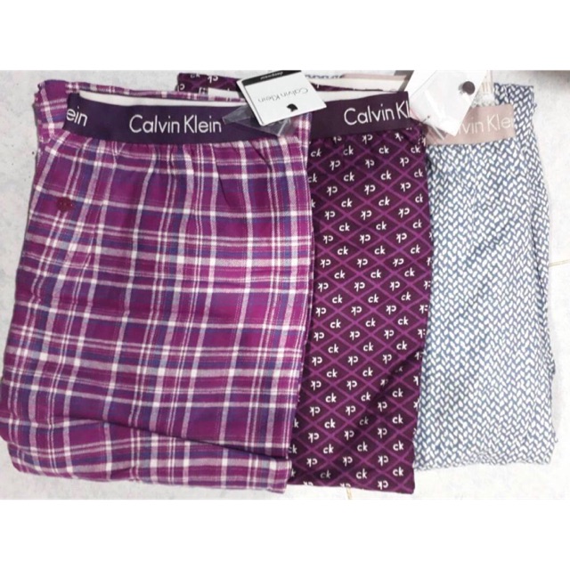 กางเกงนอนขายาว แบรนด์ Calvin Klein (CK)