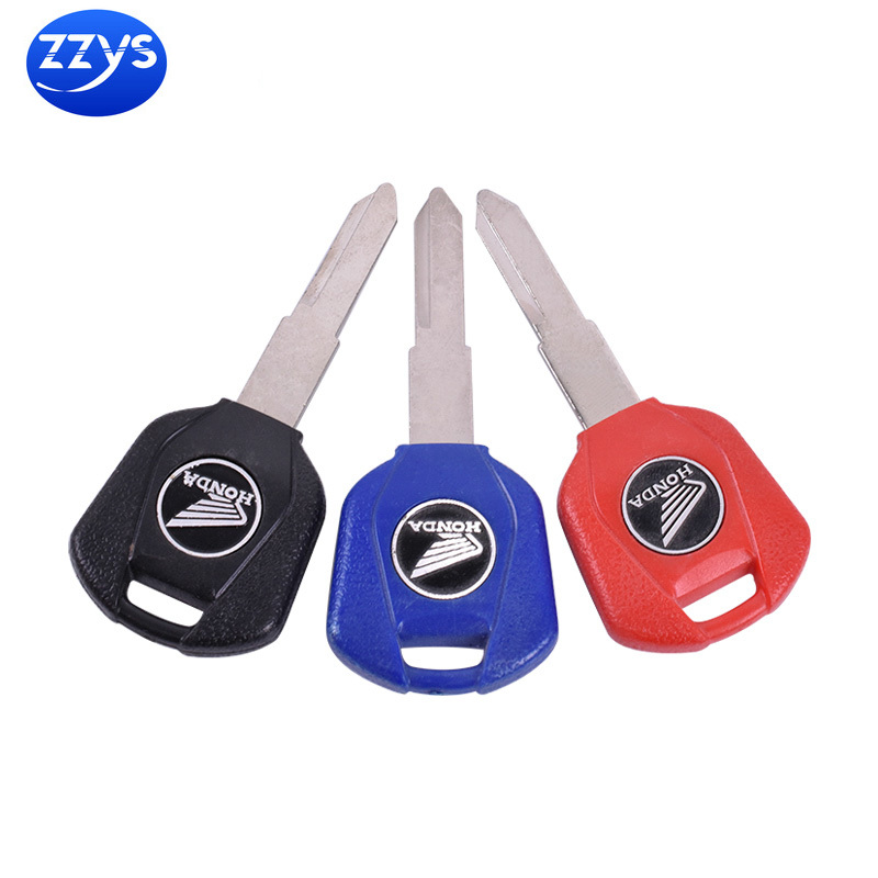 กุญแจรถจักรยานยนต์อุปกรณ์เสริมเปล่าสําหรับ Honda CB400 Steed400 สล็อตเดี่ยวซ้าย Universal Key Embrym