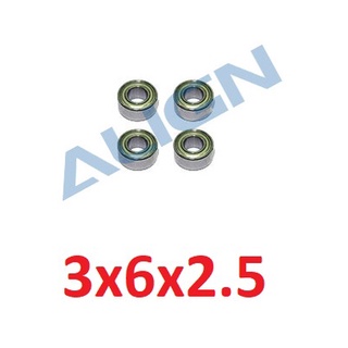 ลูกปืน 3x6x2.5 4ลูก HS1030 Bearings (MR63ZZ)