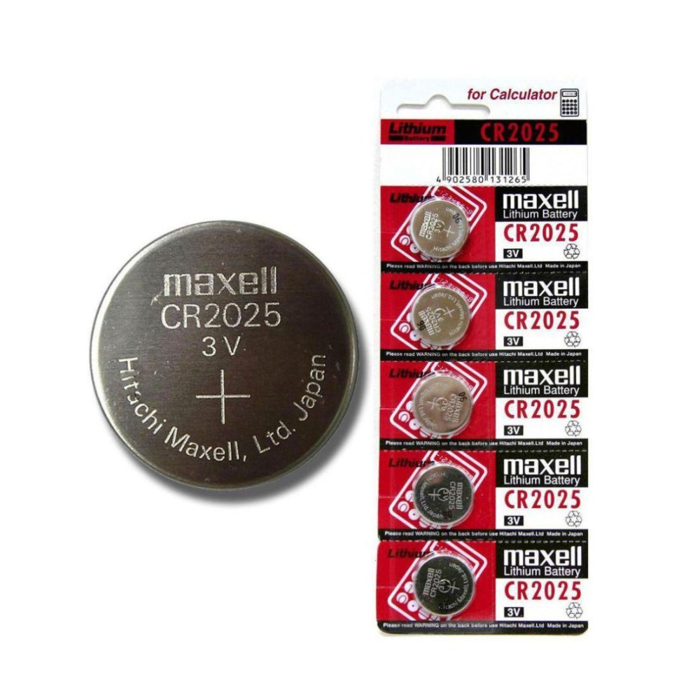 พร้อมส่ง> ถ่านกระดุม Maxell CR2025 / 2025 1 แผง 5 ก้อน