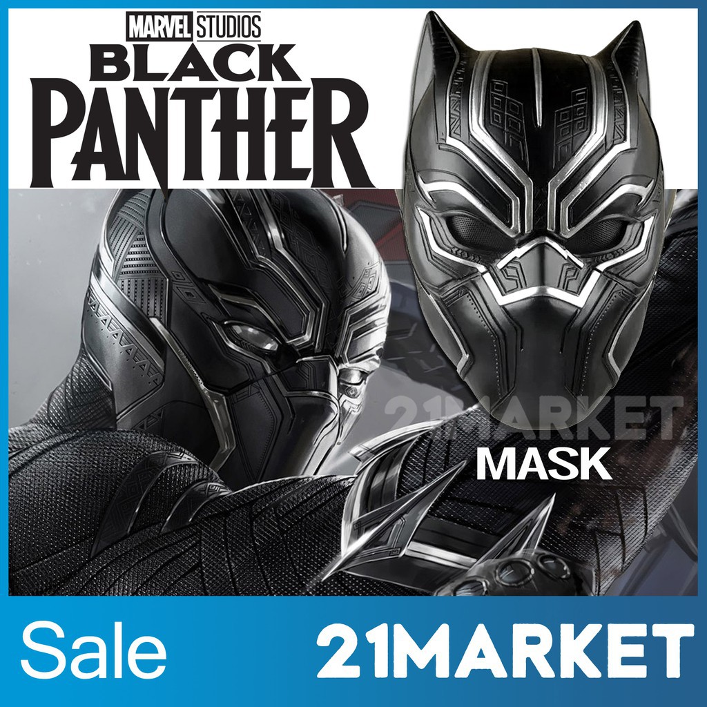 ดาบนักฆ่าปีศาจ เสื้อคลุม ชุดคอสเพลย์ พร้อมส่งทันที หน้ากาก แบล็คแพนเธอร์ Marvel black panther 3D Head cover Mask หน้ากาก