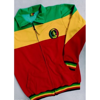 เสื้อแจ็กเก็ต Rasta Bob Marley reggae jamaica ของแท้