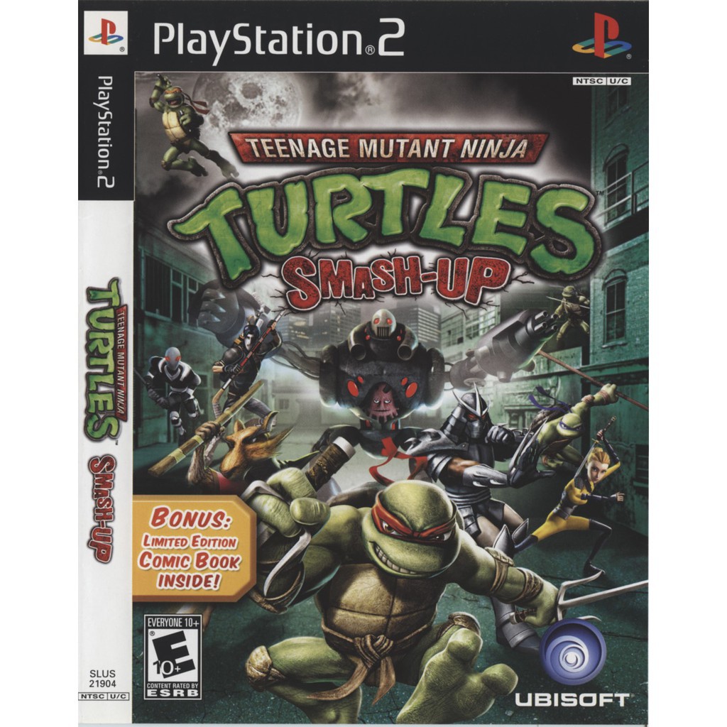 แผ่นเกมส์ ps2 จอยเกมส์ ps2 แผ่นเกมส์ Teenage Mutant Ninja Turtles Smash-Up PS2 Playstation 2 คุณภาพสูง ราคาถูก