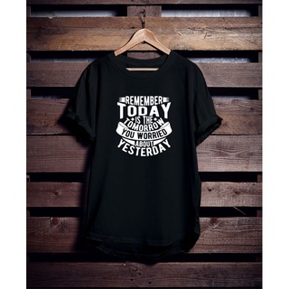 เสื้อยืดผ้าฝ้าย เสื้อยืด พิมพ์ลาย Today Tomorrow Yesterday V2 Distro สําหรับผู้ชาย และผู้หญิง