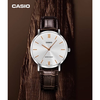 นาฬิกา Casio รุ่น MTP-VT01L-7B2 นาฬิกาผู้ชาย สายหนังสีน้ำตาล รุ่นใหม่ล่าสุด - มั่นใจของแท้ 100% รับประกันสินค้า 1 ปีเต็ม