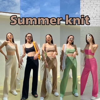 summer knit set เซ็ทไหมพรมผูกหลัง