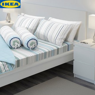 IKEA BLÅRIPS บลัวริปส์ ชุดเครื่องนอน หมอนหนุน หมอนข้าง ผ้าคลุมเตียง และผ้านวม ขนาดเตียงเดียว และเตียงคู่