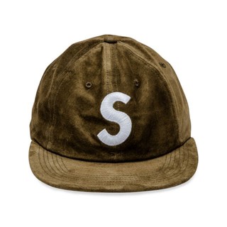 PROSPER - Supreme Suede S Logo 6 Panel Cap Olive