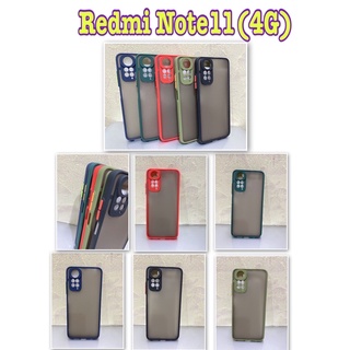 Redmi Note11(4g) 🥰พร้​อมส่ง🇹🇭🥰เคสขอบนิ่มหลังแข็งขุ่นคลุมกล้องFor Redmi Note11(4g)