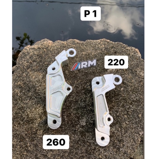 ARM ARUMI CALIPER BRACKET VARIO BEAT SCOOPY 220 260 STANDARD CALIPER NISSIN 1P FULL CNC
