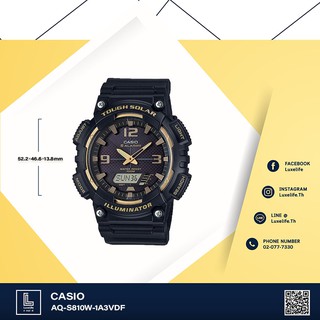 นาฬิกาข้อมือ CASIO รุ่น AQ-S810W-1A3VDF- นาฬิกาข้อมือผู้ชาย สายเรซิน