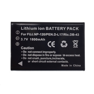 1800mAh NP-120 FNP120 NP120 Camera Battery for Fujifilm FinePix F10 F11 Zoom M603 MX4 603