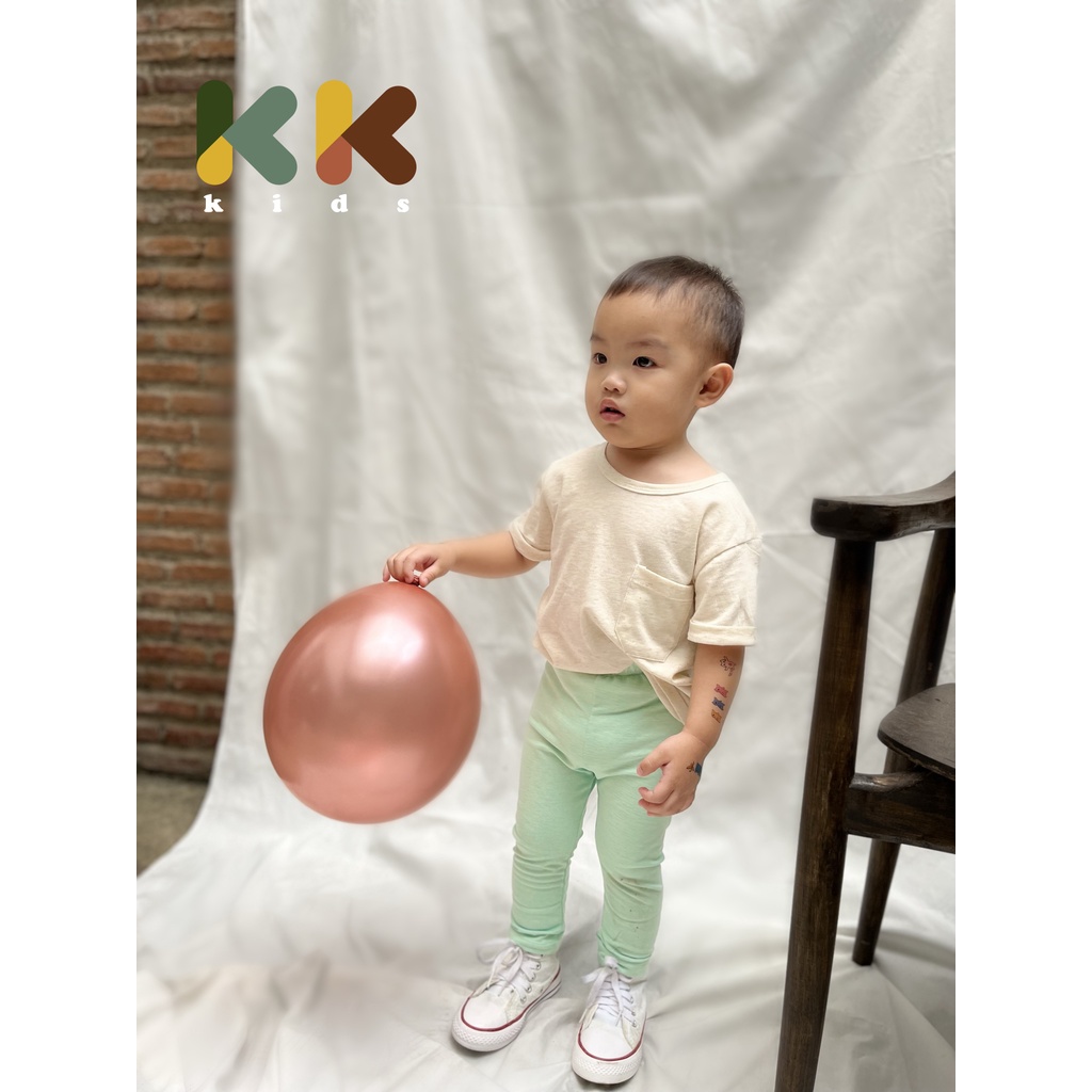 kk kids - Daily leggings เลกกิ้งเด็กขายาว ผ้าพรีเมียม ไซส์ 80 - 120 พร้อมส่ง