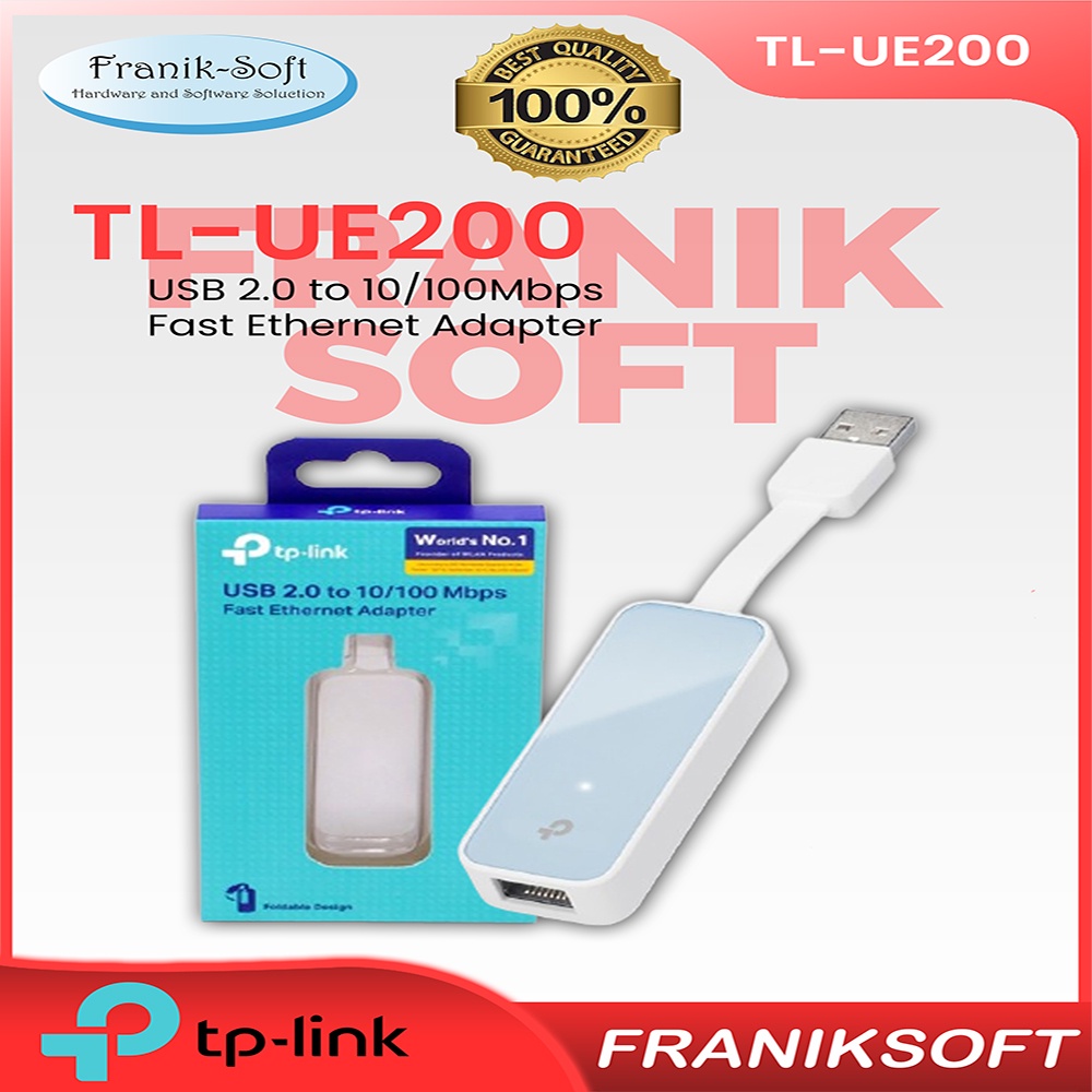 TP-Link UE200 USB 2.0 เป็น Ethernet LAN อะแดปเตอร์เครือข่ายอินเทอร์เน็ต TPLink