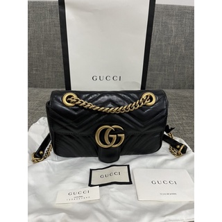 Gucci matelasse marmont 22 mini ปี2020 used แท้ สภาพดี