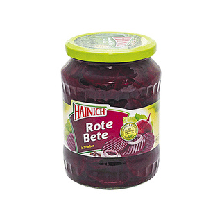  * พร้อมส่ง * ไฮนิช บีทรูทชนิดแผ่น 670 กรัม Rote Bete In Scheiben 670 g