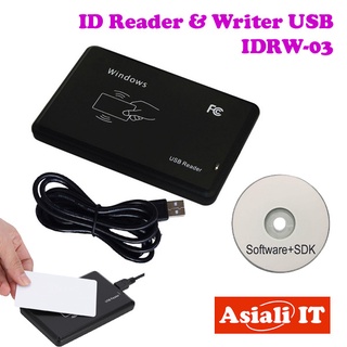 ID Card Reader-writer No Need To Install Driver Plug and Play Model IDRW-03 + Free 1 Rewritable Card