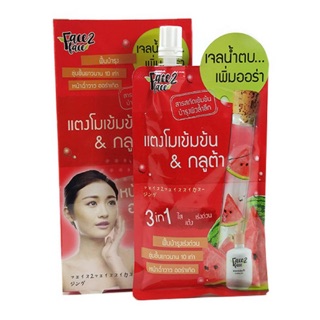 Face 2 Face Watermelon Soothing Gel เฟซ 2 เฟซ วอเตอร์เมลอน ชูทติ้งเจล เจลแตงโม