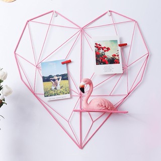 MiStyles ชั้นวางติดผนัง ที่แขวนรูป ของแต่งบ้าน Lovely Home Decoration Shelf Metal Wire No. 2938