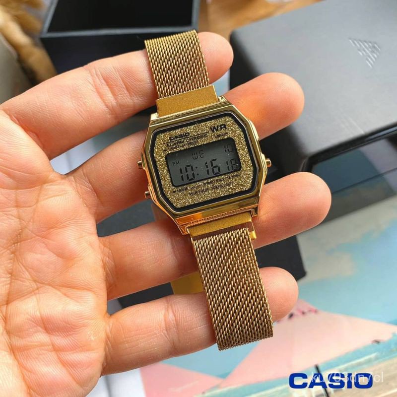 better(NEW)Home Appliancesนาฬิกา Casio F91 สายแม่เหล็กหน้าเพชรกลิตเตอร์ตัวปังมาครบสี  OViL EefZ