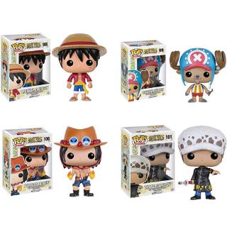 One Piece Funko Pop Luffy Choba Luo Ace โมเดลตัวการ์ตูน #20081401