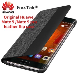 แท้100% Huawei MATE 9 Mate9 Pro Case Smart View Window Shockproof Flip leather Cover Funda Huawei MATE 9 Pro Case Cover แท้เคสโทรศัพท์มือถือแบบประกบสําหรับ Huawei Mate 9 / Mate 9 Pro