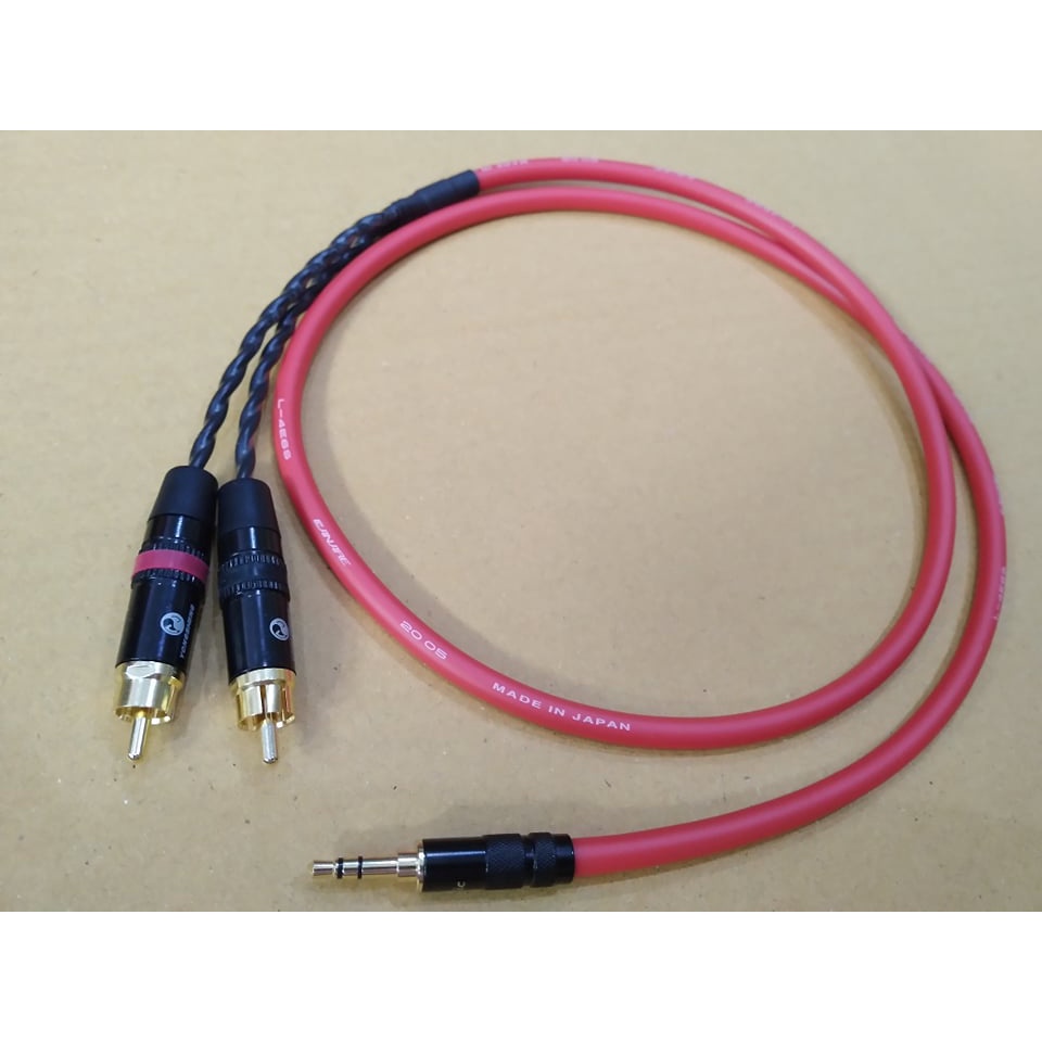 สาย Mini 3.5  to RCA  Canare L-4E6S (MADE IN JAPAN) รุ่นท็อป เลือกความยาวได้