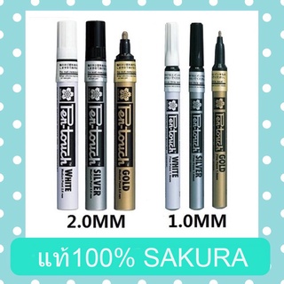 【แท้100% ระวังของปลอม】Sakura Pen-Touch Marker ปากกาเพ้นท์ มาร์คเกอร์ ปากกาเขียนบนวัสดุต่างๆ ลบไม่ออก มีหลายสี