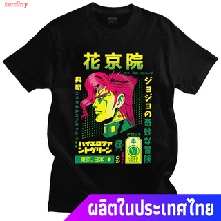 เสื้อยืดผ้าฝ้ายพิมพ์ลายขายดี เสื้อยืดกีฬา Fashion Jojo Bizarre Adventure T Shirt Men Short Sleeve Noriaki Kakyoin T-shir