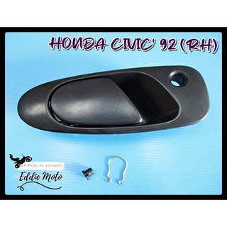 HONDA CIVIC92 OUTER DOOR HANDLE OUTSIDE FRONT RIGHT (FR) "BLACK"  // มือจับนอก ด้านหน้าขวา สีดำ