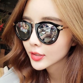 [พร้อมส่ง] แว่นกันแดด เลนส์ปรอทเงิน