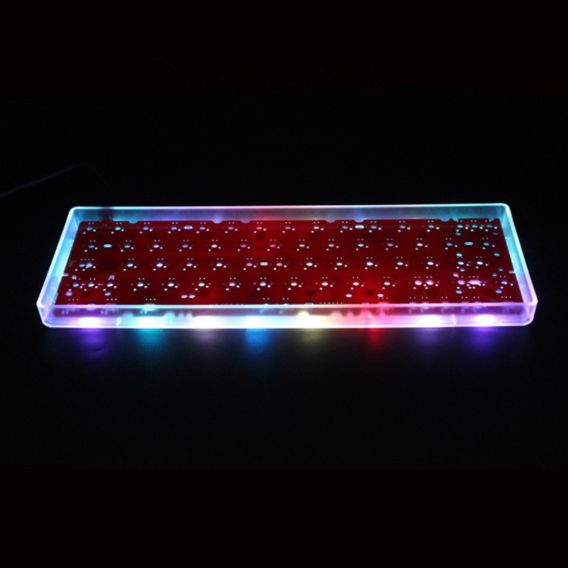 Banjojo Clear Mini Keyboard GH60 พลาสติกสําหรับเคสสําหรับ 60% Mechanical Gaming Keyboard Com