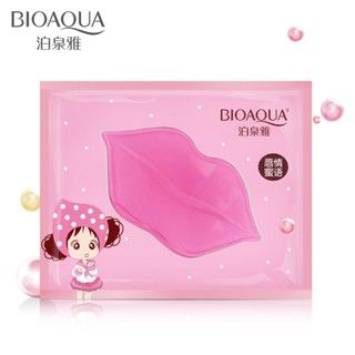 BIOAQUA แผ่นมาร์คปากชมพู ผสมคอลลาเจน ( 1 แผ่น ) เพื่อริมฝีปากเนียนนุ่มน่าสัมผัส บำรุงให้ปากสีชมพู-1099