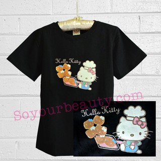 รุ่นล่าสุดสำหรับฤดูร้อนปี 2022 เสื้อยืดคิดตี้ Hello Kitty สไตล์ญี่ปุ่น เสื้อยืดพิมพ์ลายการ์ตูน เสื้อยืดผ้าฝ้าย