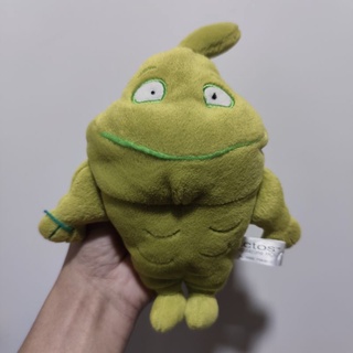 ตุ๊กตา ACTOS GREEN TUBBY TRIGLYCERIDES PLUSH BEAN BAG DOLL ขนาด8นิ้ว ปี1999 ก้นถ่วง หายาก ลิขสิทธิ์แท้