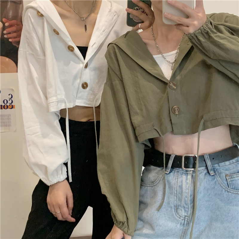 Suxi เสื้อเบลเซอร์แขนยาว มีฮู้ด แบบผูกเชือก แบบใหม่ แฟชั่นสําหรับผู้หญิง