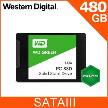 480GB SSD (เอสเอสดี) WD GREEN  - 2.5 INCH SATA3 (WDS480G2G0A) (WDS480G3G0A) Warranty 3 - Y