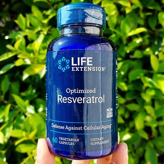 50% Sale!! Optimized Resveratrol 60 Vegetarian Capsules (Life Extension®) +Quercetin 150มก เสริมภูมิต้านทาน