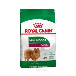 ROYAL CANIN MINI INDOOR SENIOR 1.5 kg.สำหรับสุนัขเลี้ยงในบ้านพันธุ์เล็กอายุ 8 ปีขึ้นไป ขนาด 1.5 กก.