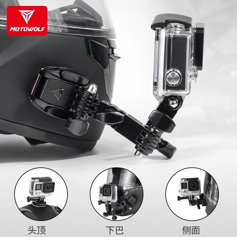 [พร้อมส่ง❗️] Motowolf MDL 3520 Helmet Camera ที่ยึดกล้อง ขายึดกล้อง Action cam กล้อง GOPRO ติดหมวกกันน็อค thumbnail 3