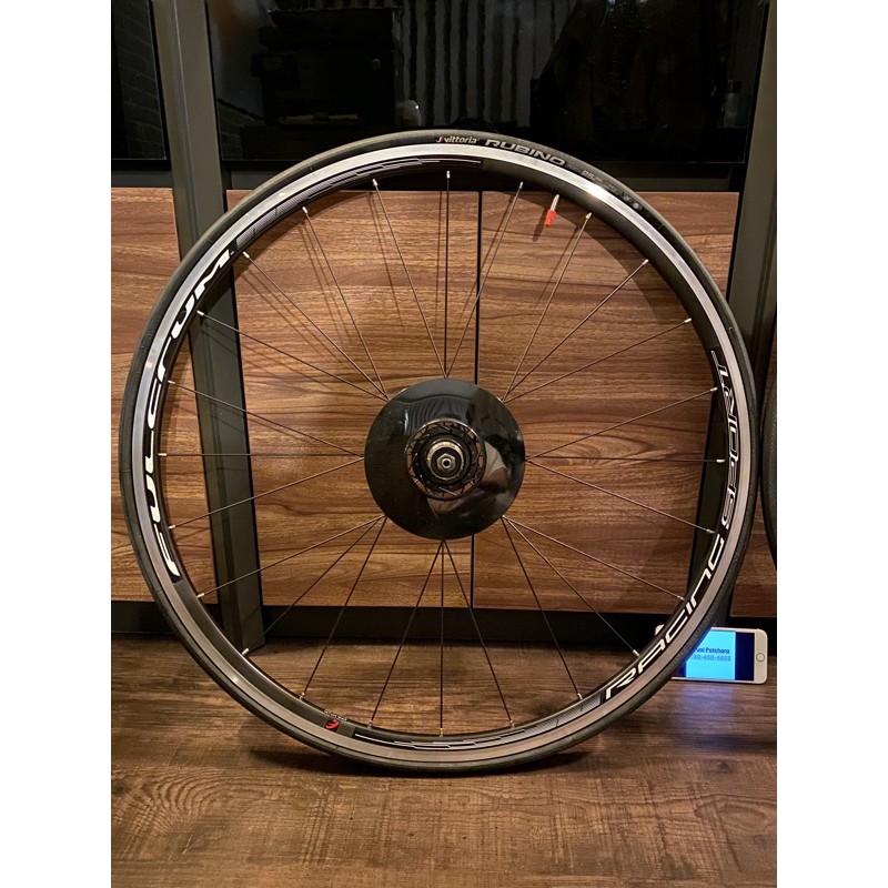 🔥ลดสูงสุด 20%🔥ล้ออลูมิเนียม ขอบต่ำ 35 มิล Fulcrum Racing และ ยาง Vittoria Rubino 700x25