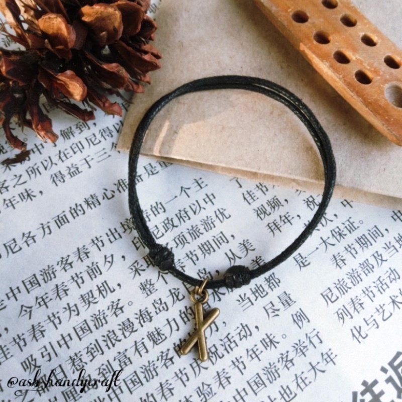 [TK065] (AZ) สร้อยข้อมือคลอนวินเทจ สามารถเลือกตัวอักษรได้ ใช่ ซิส