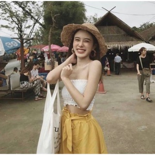 เสื้อเกาะอกสม็อกทั้งตัว sexy แบบมีสไตล์ งานสวย ผ้าเนื้อดี ทรงเป๊ะ น่ารักก็ดี sexyก็โดน น่าใส่ แมทง่าย ผ้าไหมอิตาลี