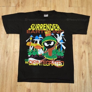 MARVIN THE MARTIAN SURRENDER เสื้อวง เสื้อทัวร์ เสื้อลายการ์ตูน